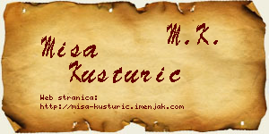 Miša Kusturić vizit kartica